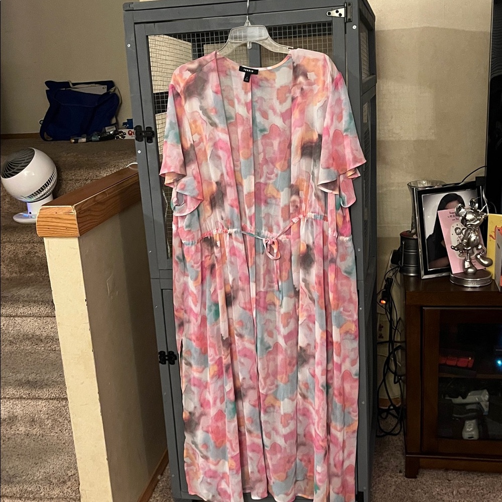 Torrid Multicolor Watercolor Dress
